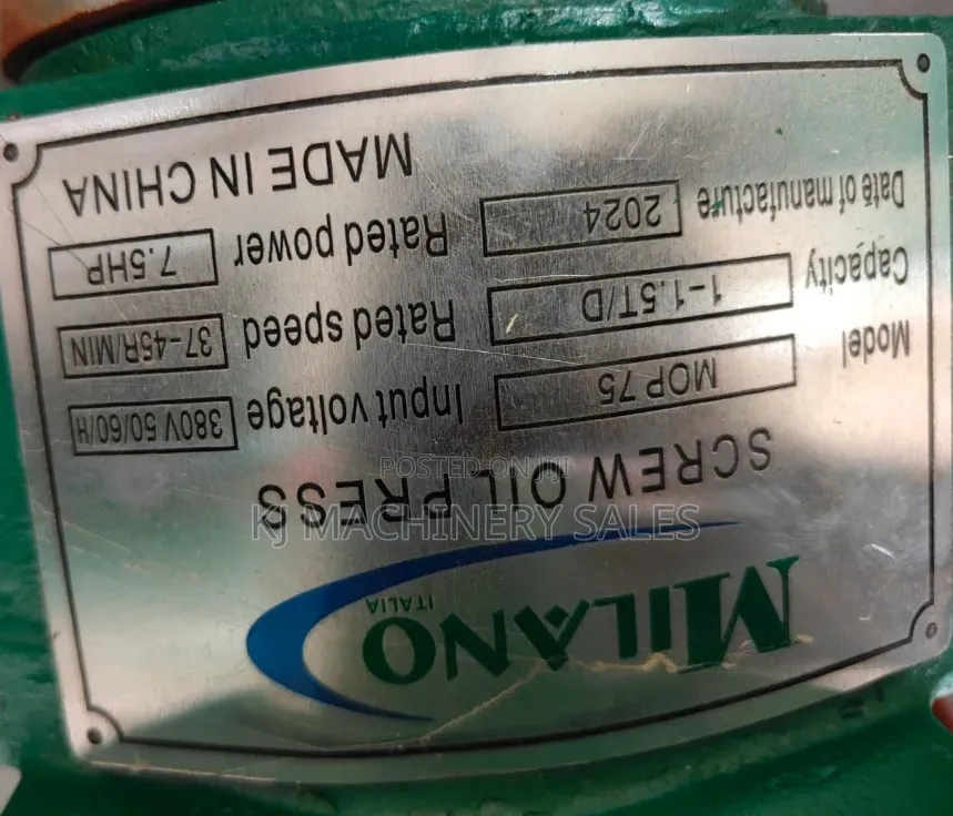 Screw Oil Press Machine