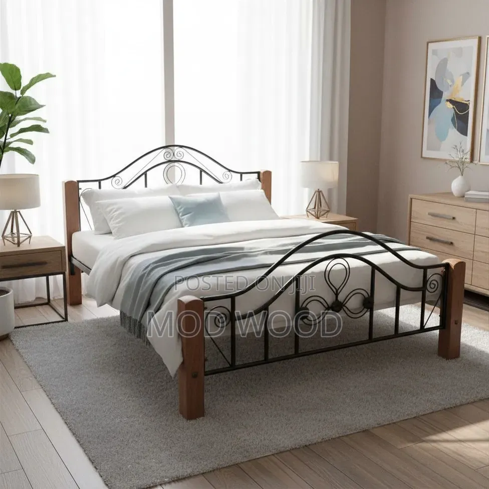 Royal Forge Wood Metal 5ft by 6ft Bed Frame