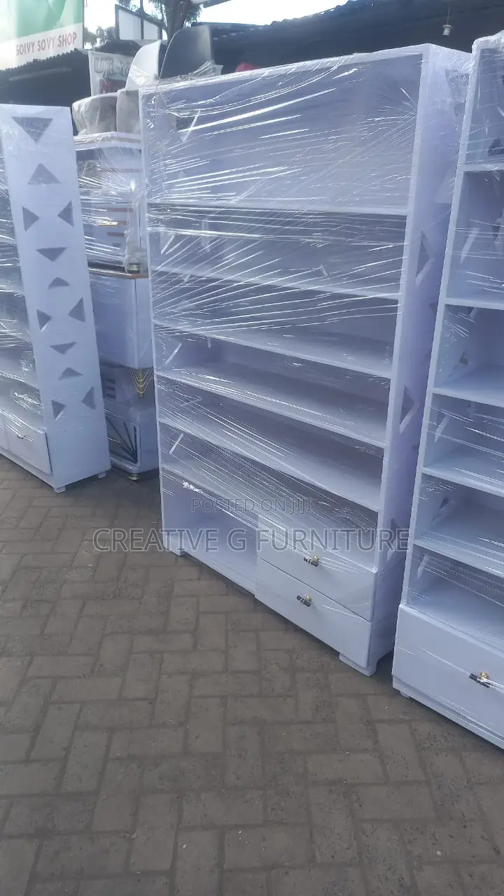 Modern Wooden Shoe Rack With Drawers