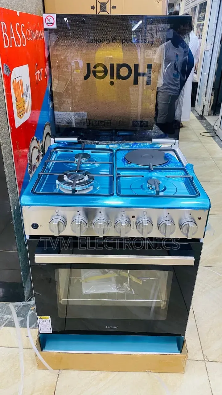 Haier 60x60 Cooker With Electric Oven 3g+1e Hcr2031eeslp