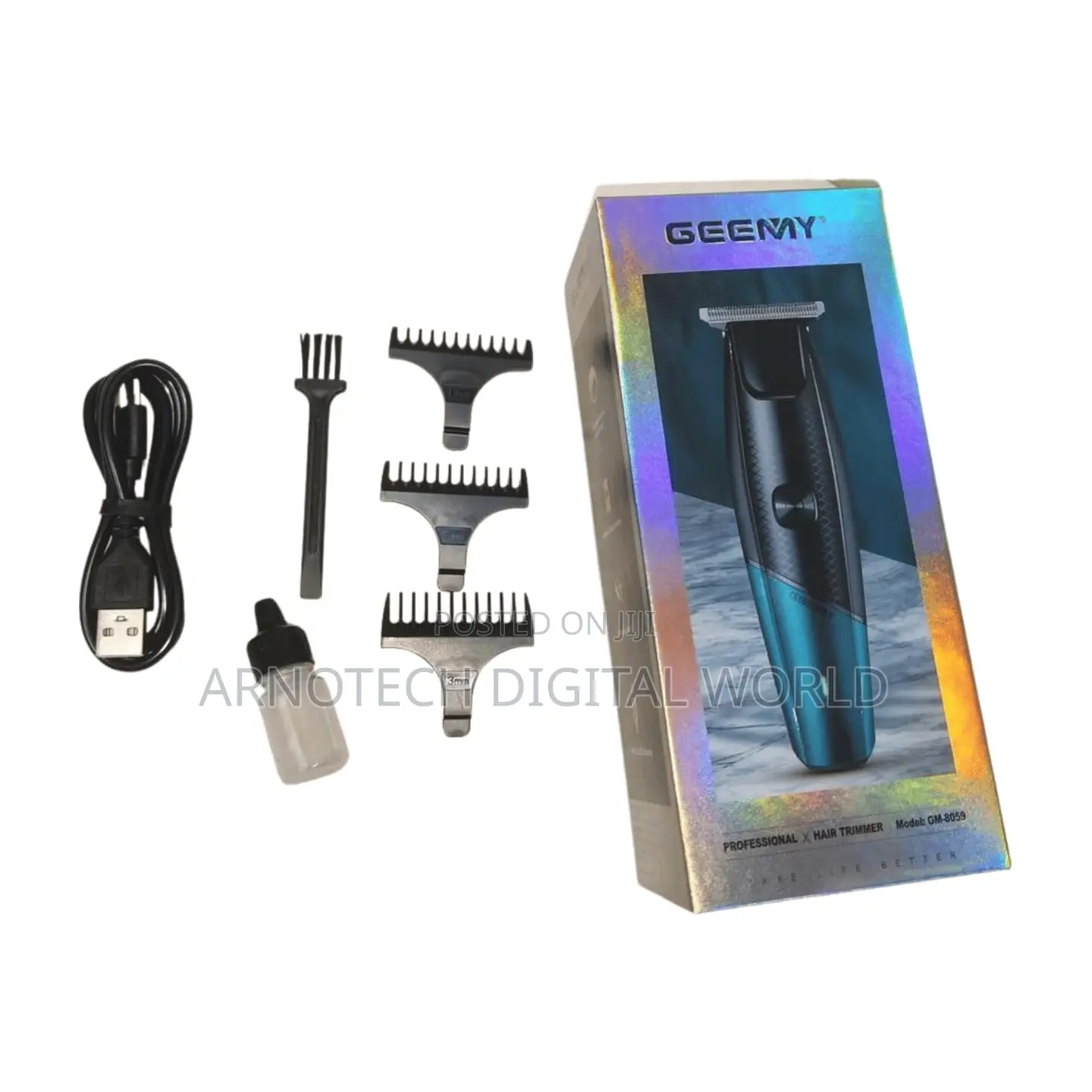 Cordless Rechargeable Geemy Hair Trimmer Shaver,Grooming Kit For Men