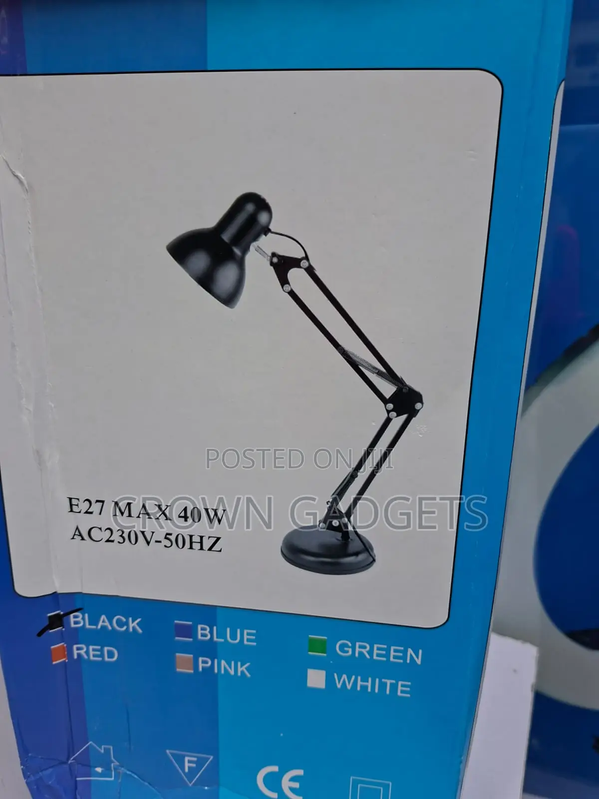 Adjustable Swing Arm Desk Lamp E27 Study Reading Light