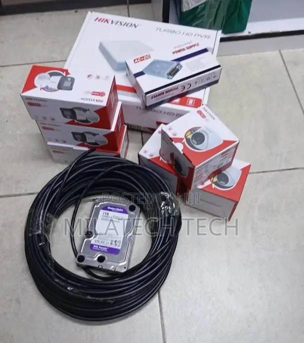 8 Camera Hikvision Smart Hybrid CCTV System – Home Business Security