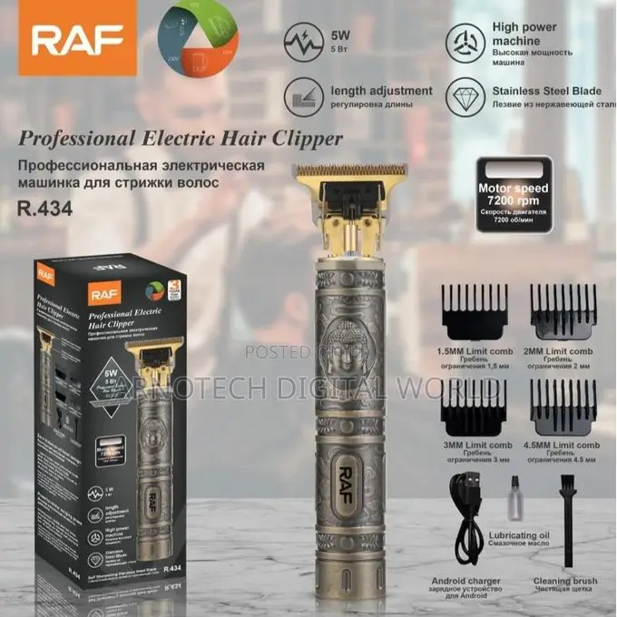 Raf R.434 Professional Wireless Hair Clipper