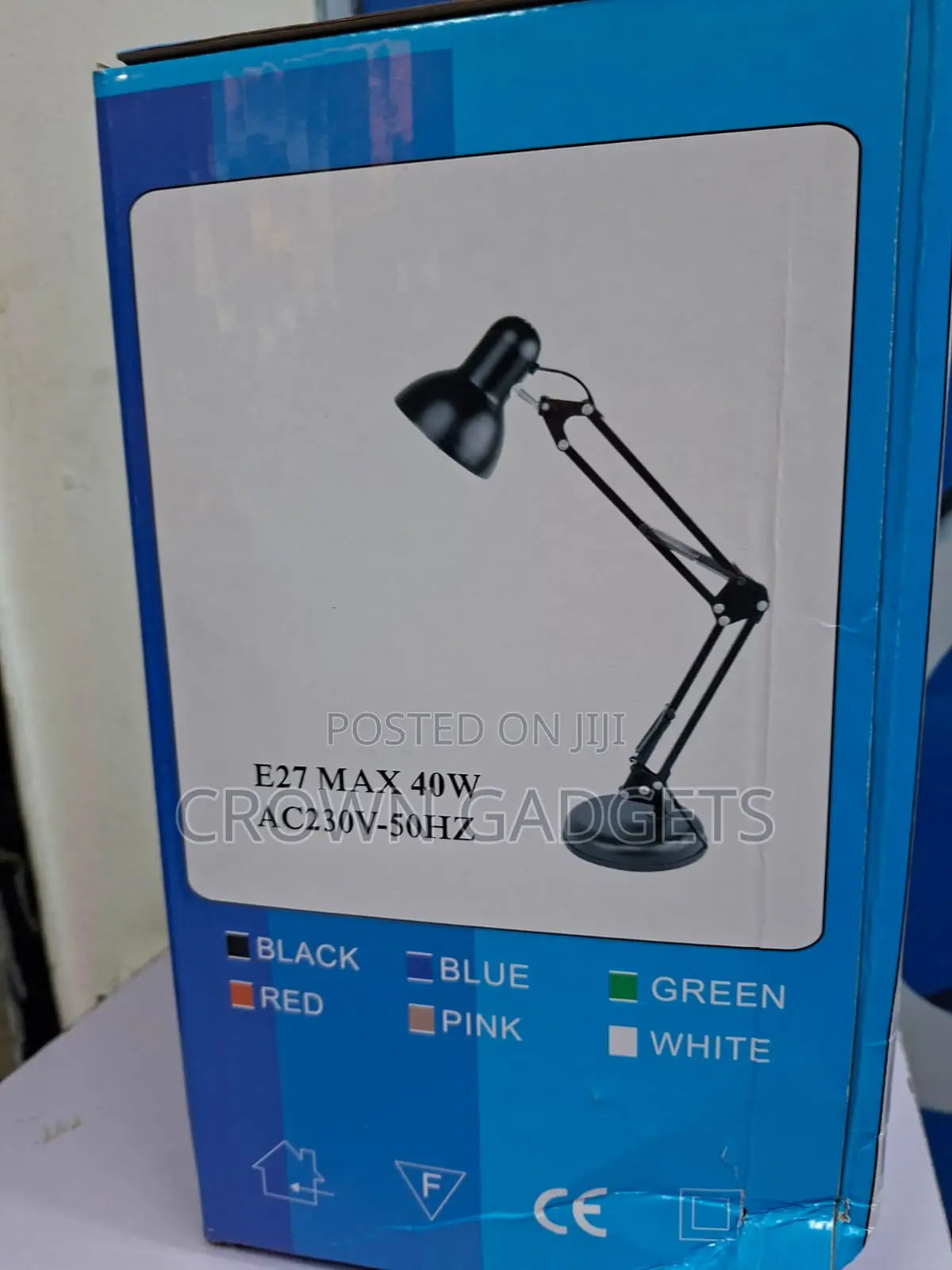 Swing Arm Desk Light E27 Lamp for Home Office Workshop