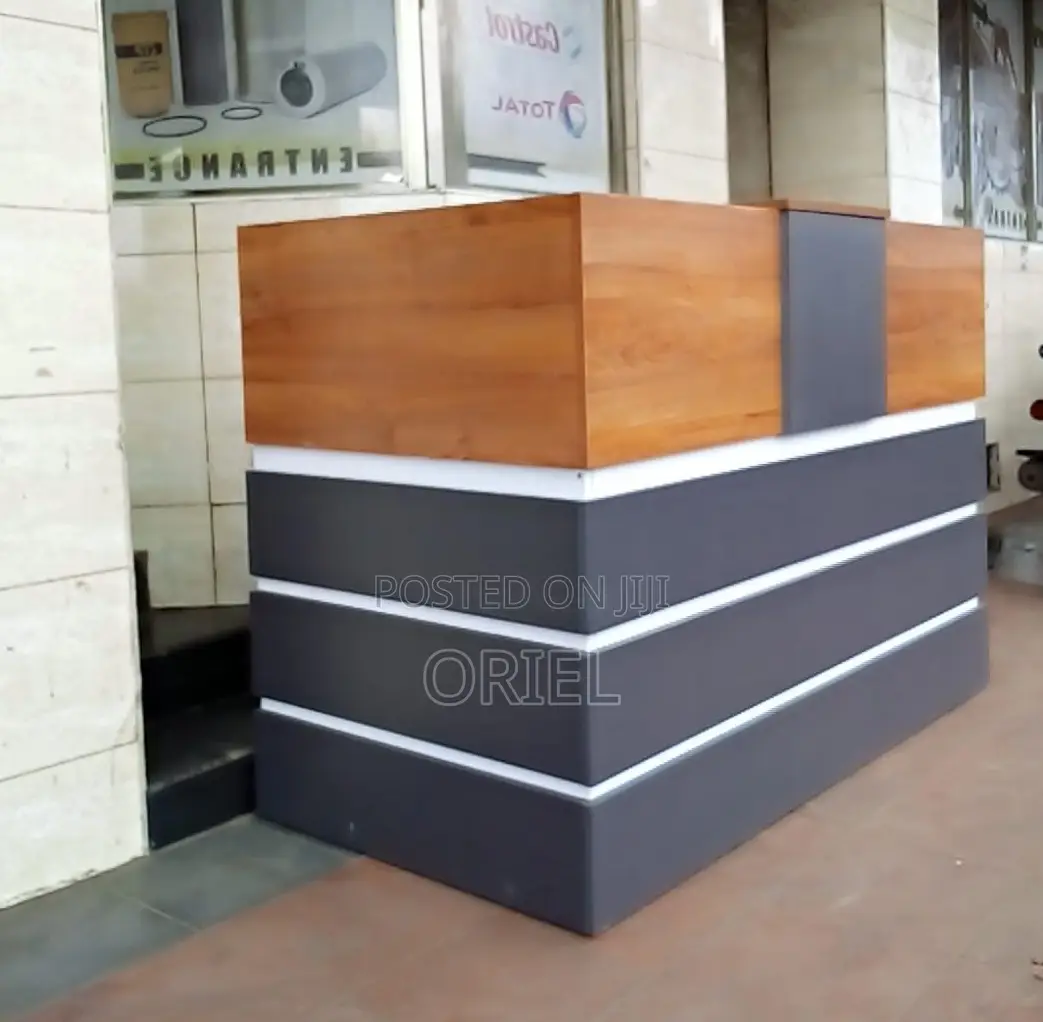 Office Reception Desk : 1.8m Sleek Office Reception Desk