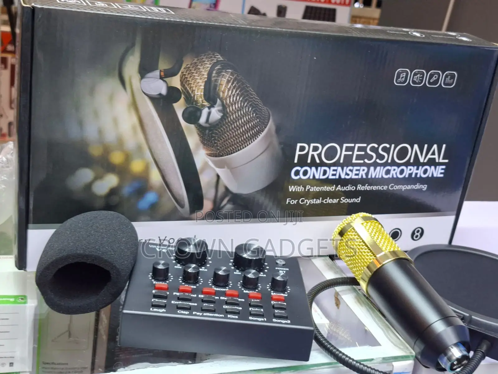 Bm800 Studio Condenser Mic With V8 Sound Card Bundle