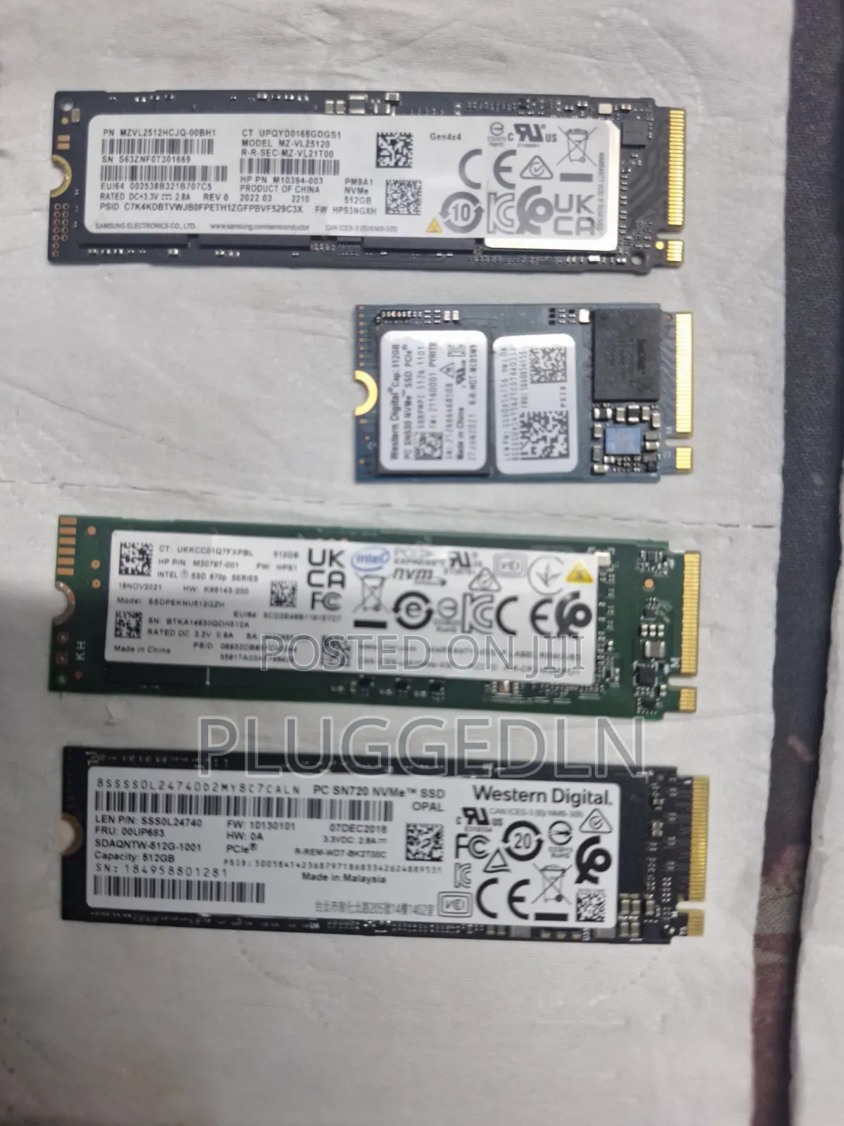512gb M.2 Nvme Internal SSDS (Samsung, Wd, Intel)