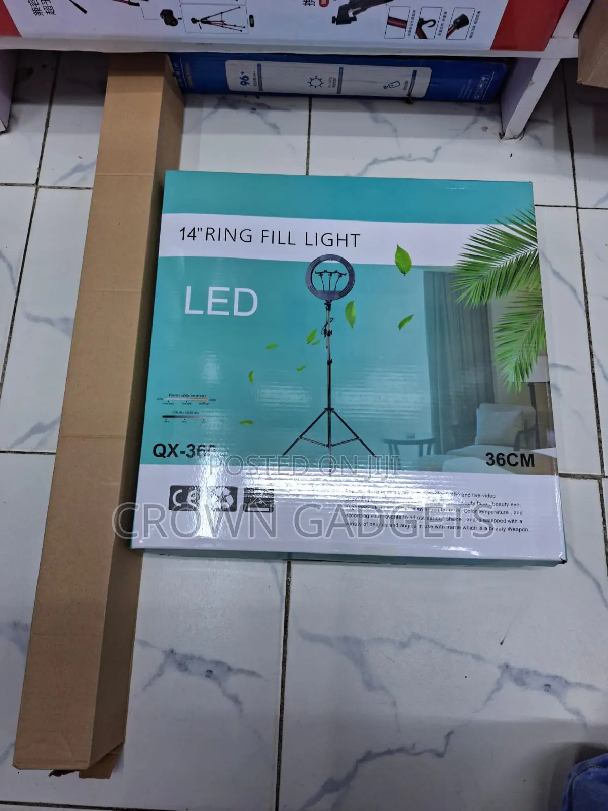 Qx-360 14 Inch Led Ring Light With 2m Tripod Stand