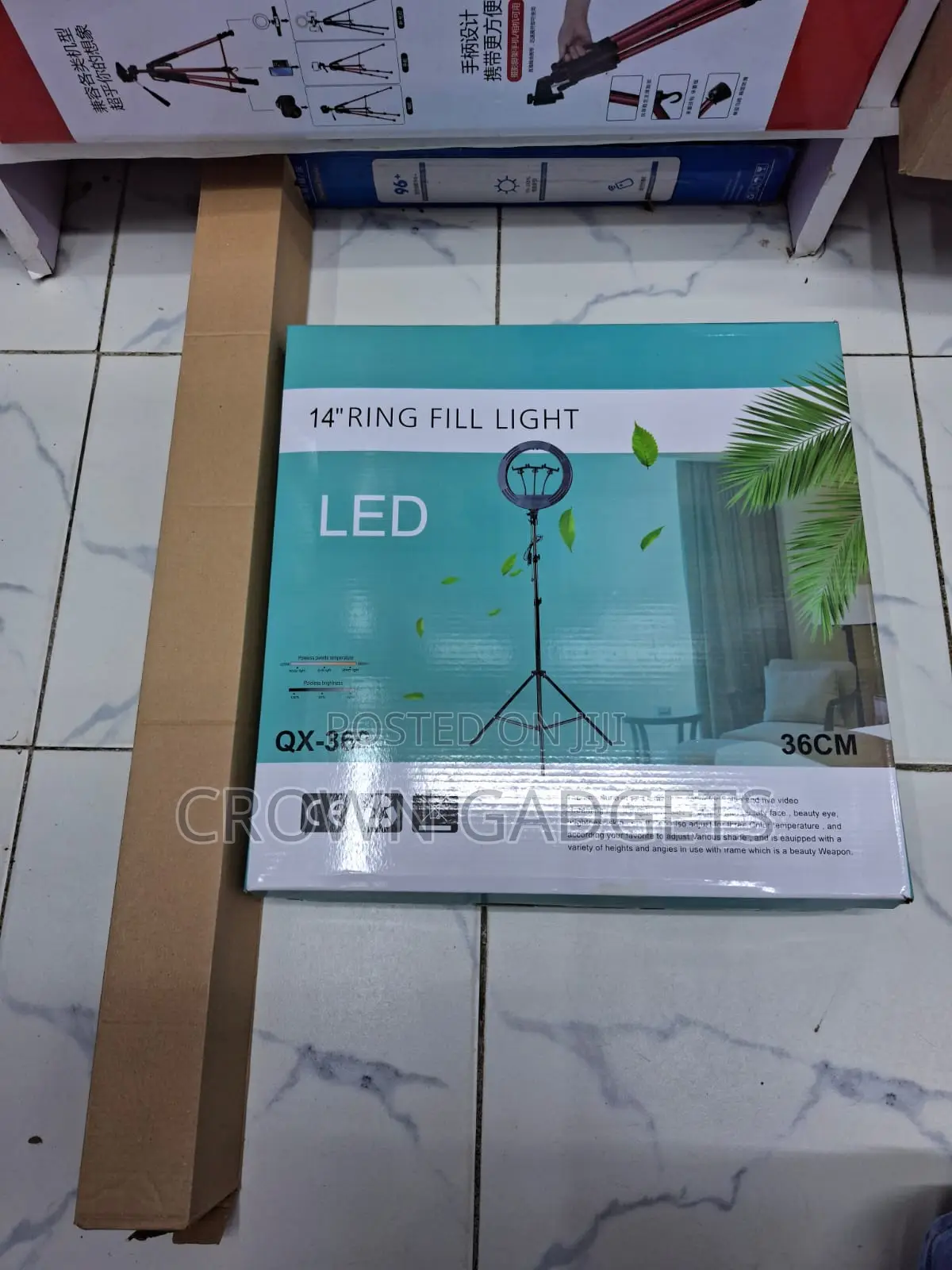 Qx-360 14 Inch Led Ring Light With 2m Tripod Stand