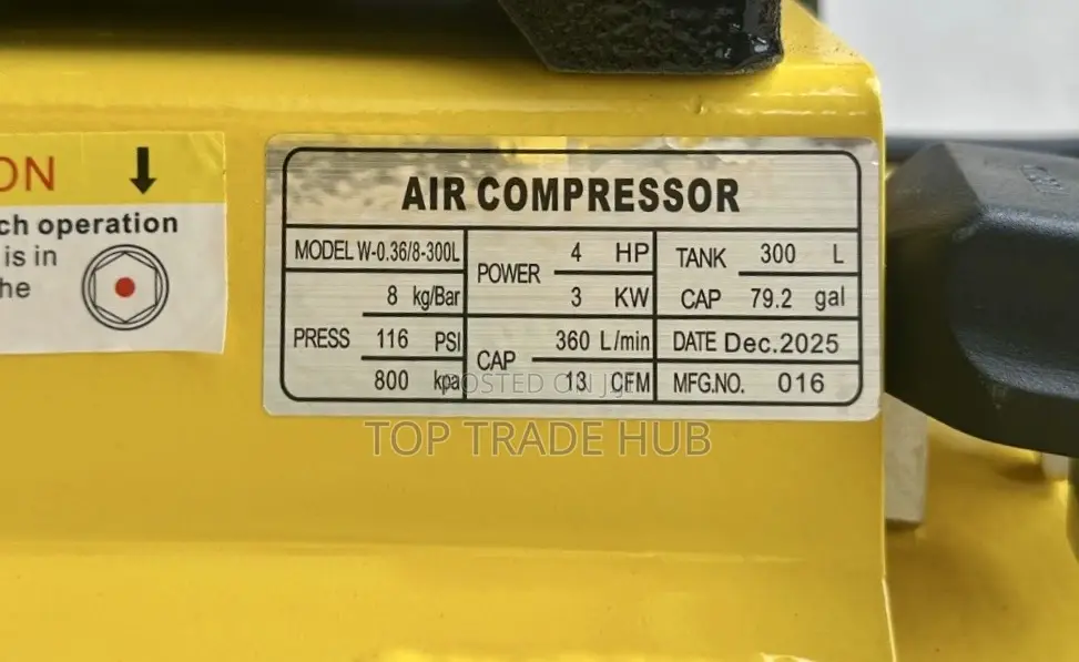 Doge Usa 300l Electric Air Compressor 4hp Motor Single Phase 3 Piston