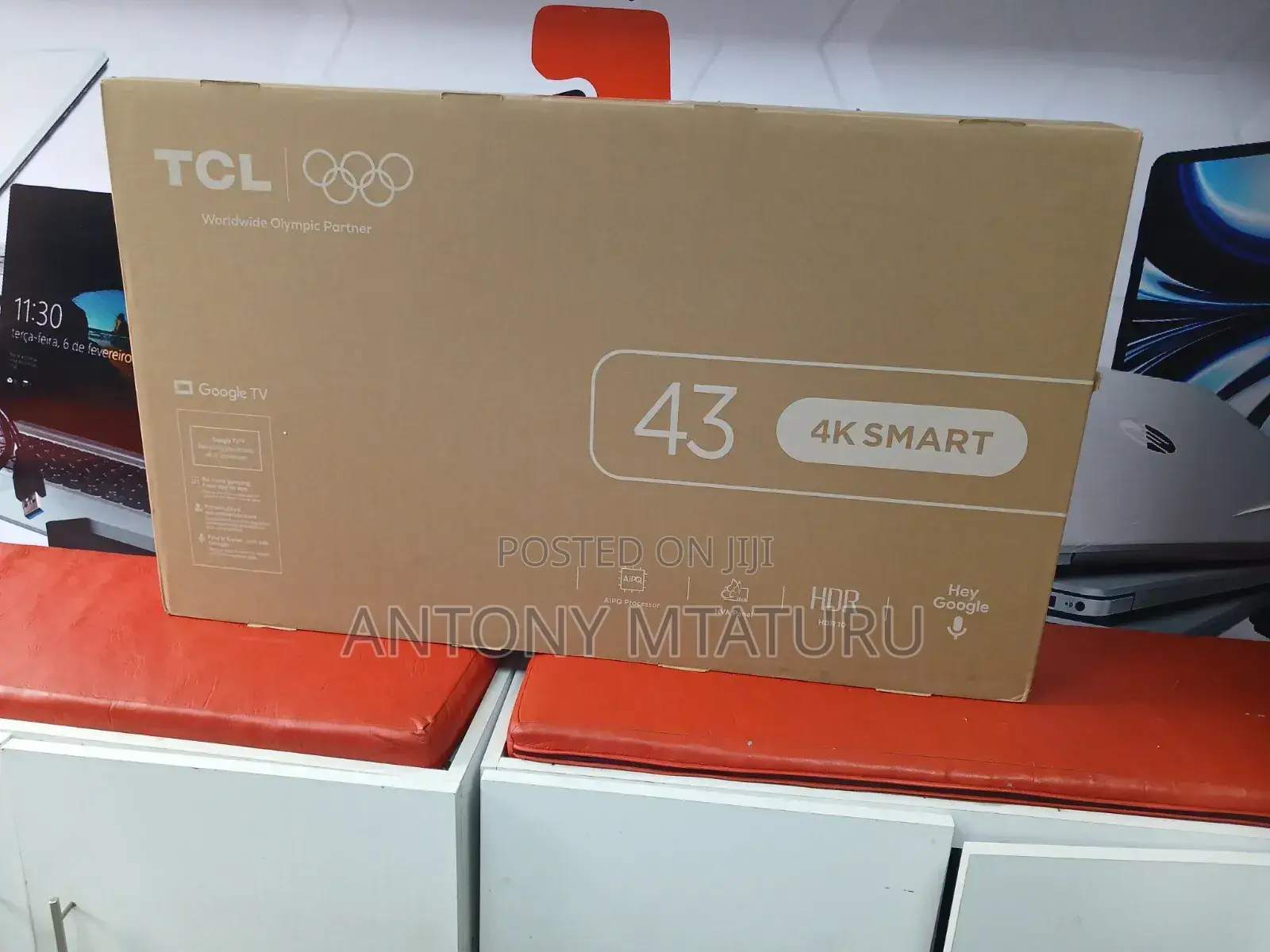 TCL 43′′ 43v6d (New 2026) Google HDR Smart Tv