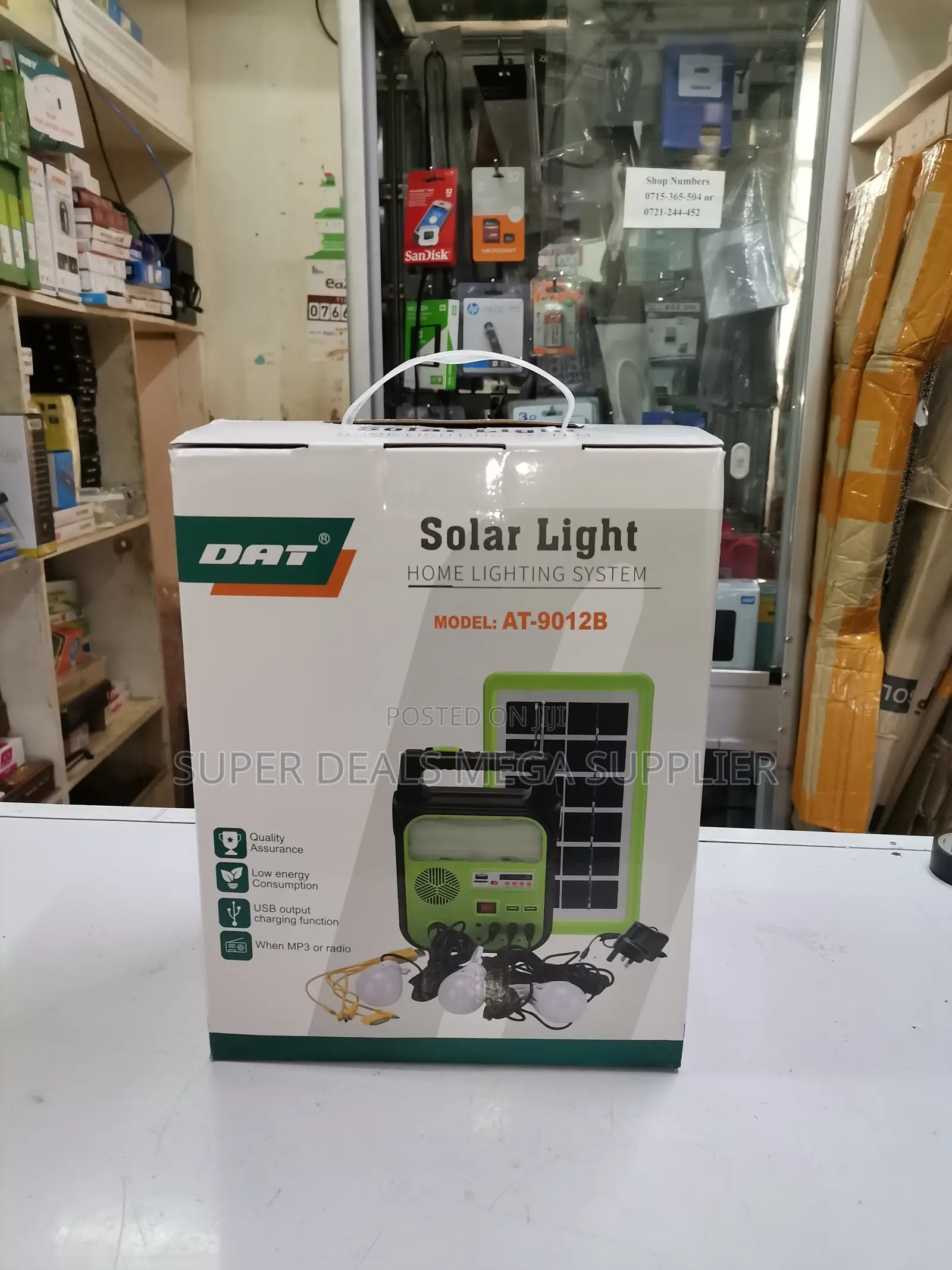 Reliable Performance Portable Home Solar Lighting System With Torch