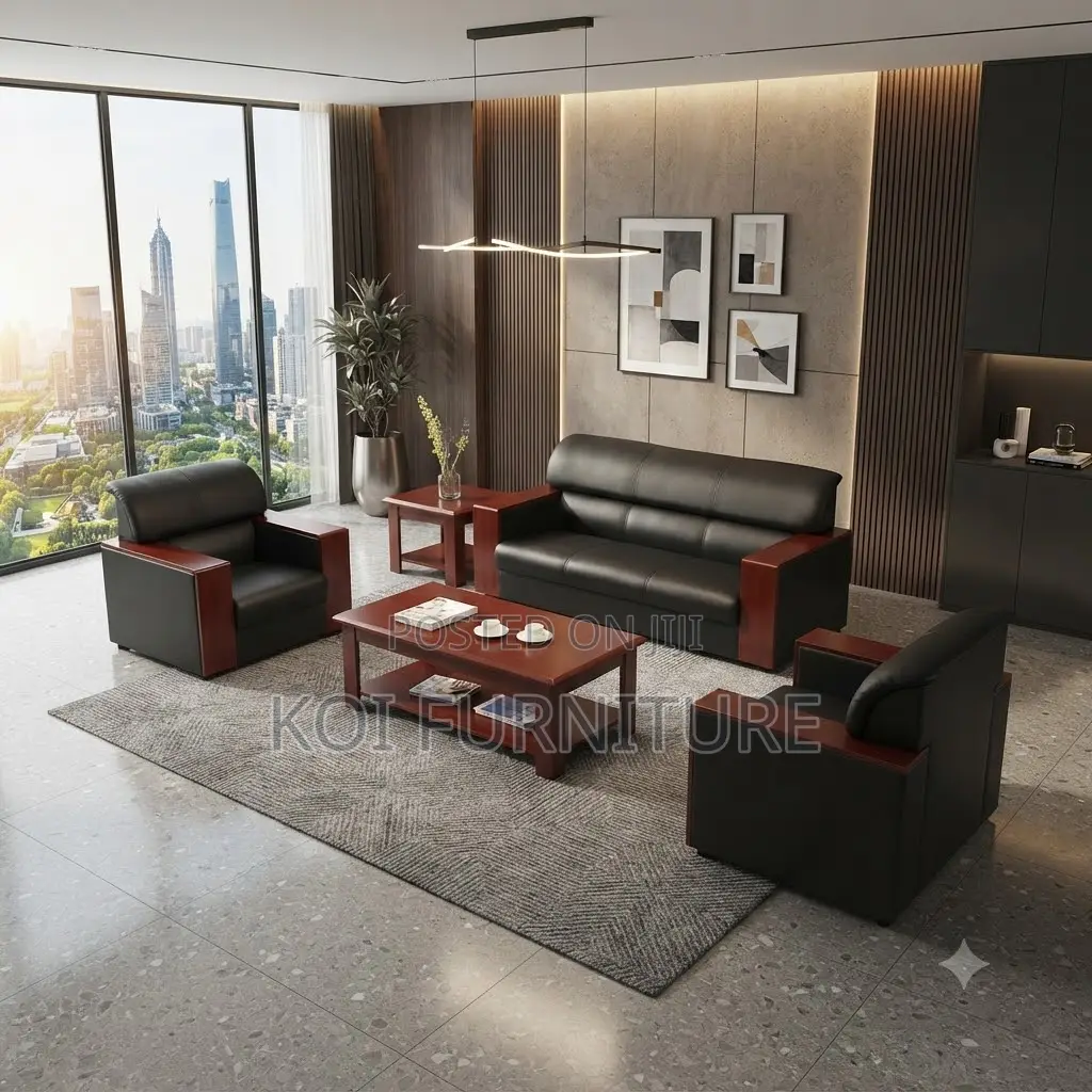 Office Sofas; Five Seaters Ergonomic Functional Offce Sofa Set
