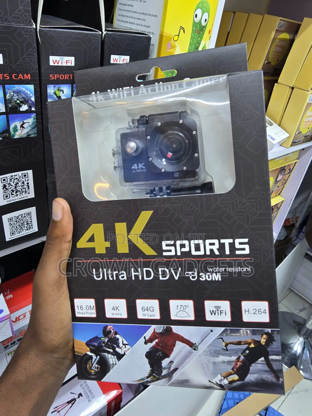 Ultra Hd Sports Camera With Wifi and Waterproof Case