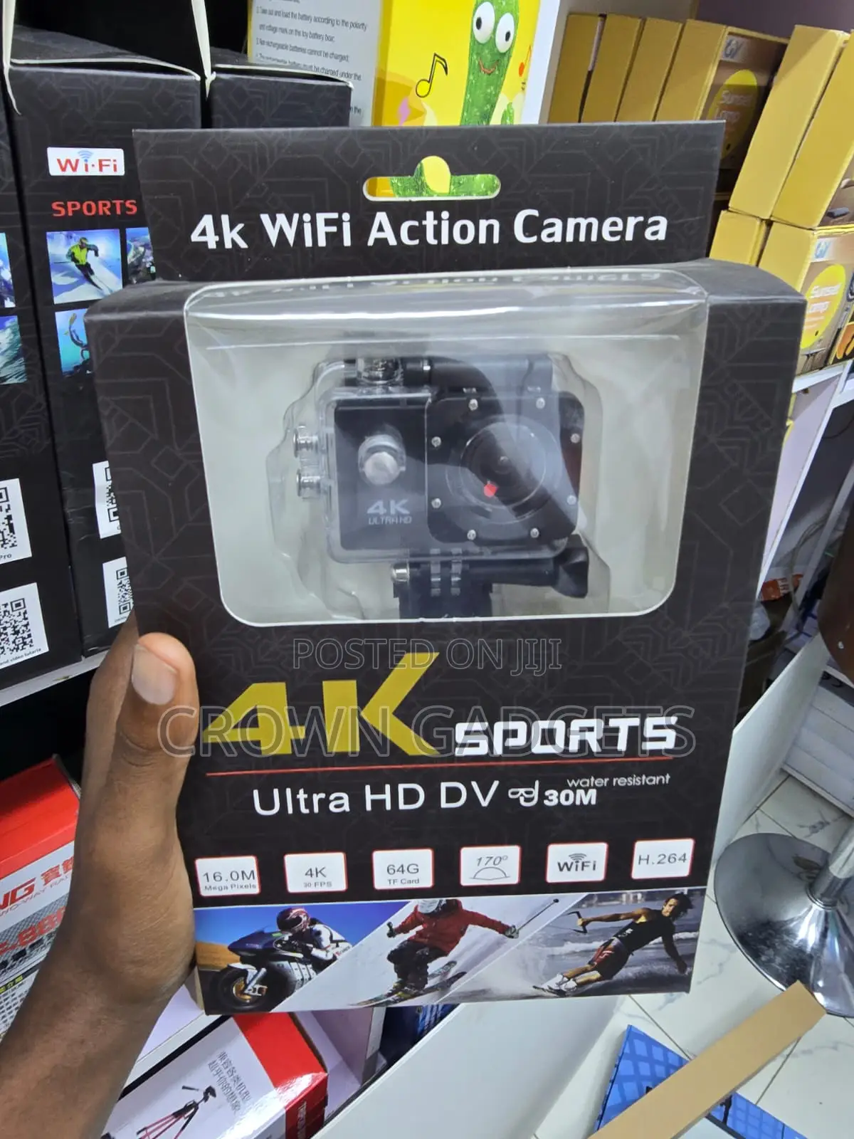 Sports Dv Camera With Wifi 64gb Tf Card Support