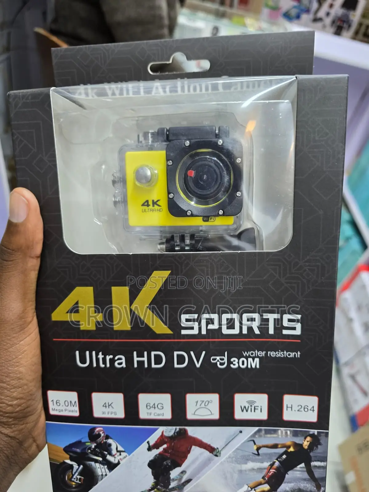 Waterproof Action Camera for Travel Vlogging and Sports