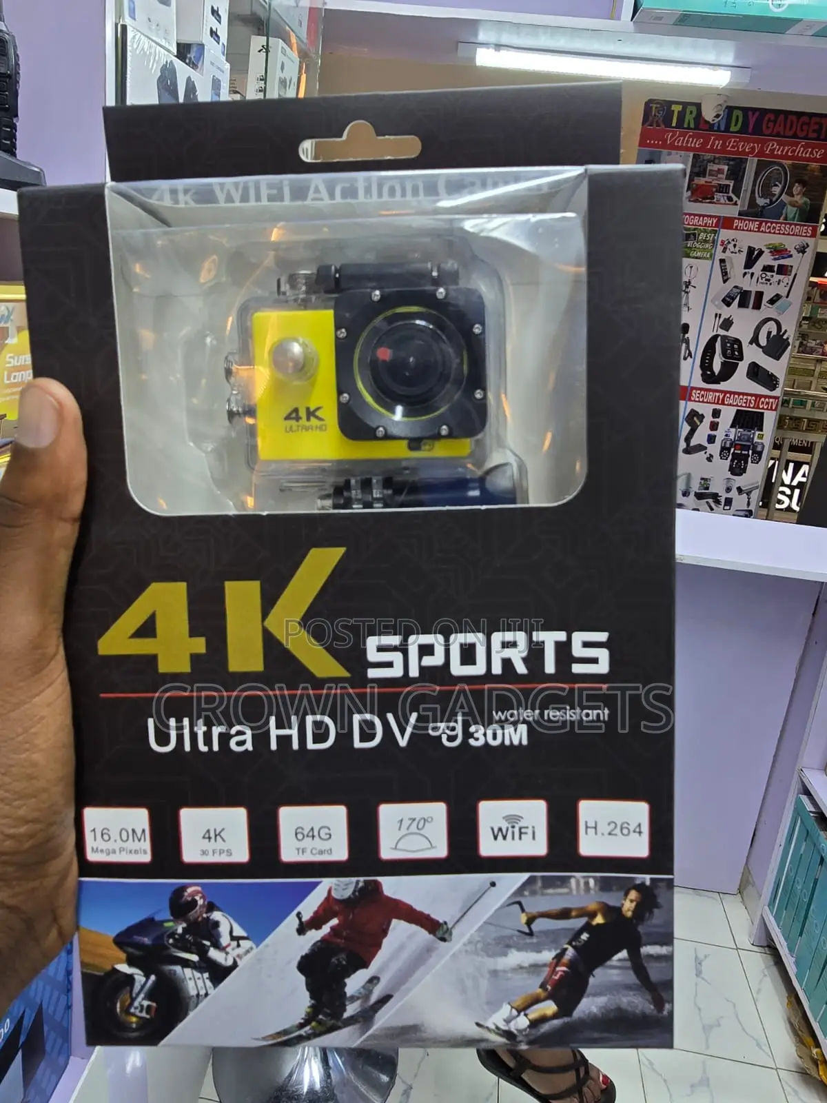Waterproof Action Camera for Travel Vlogging and Sports