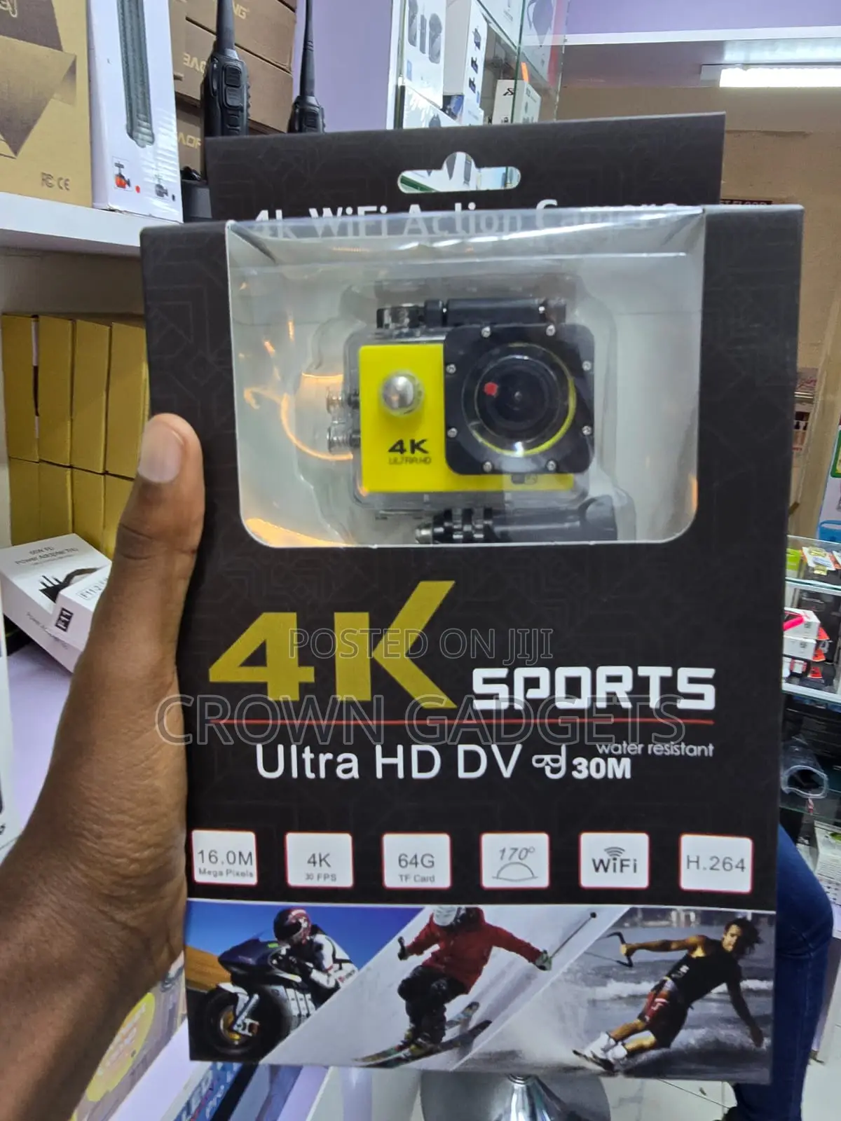 Waterproof Action Camera for Travel Vlogging and Sports