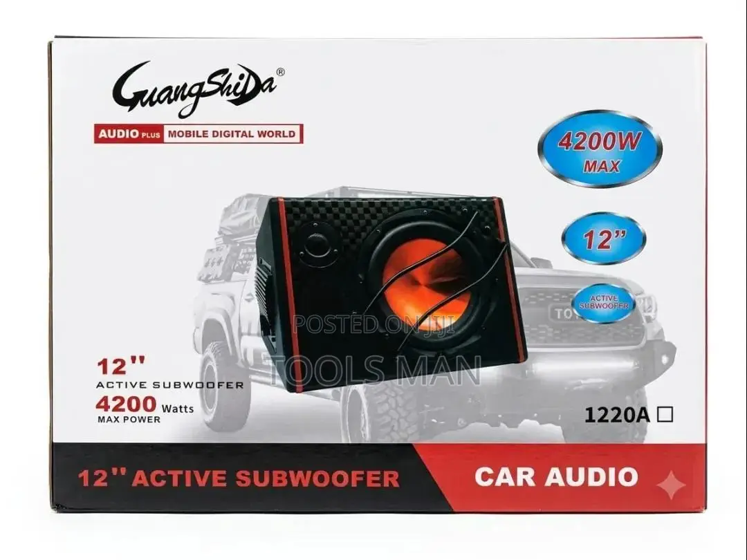 Guangshida 12 Inch Active Car Subwoofer - 4200w Max Power 1220a.