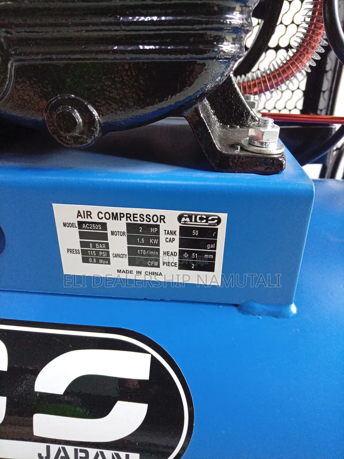 Aico 50l 2hp Air Compressor /115 Psi Heavy Duty Air Compressor
