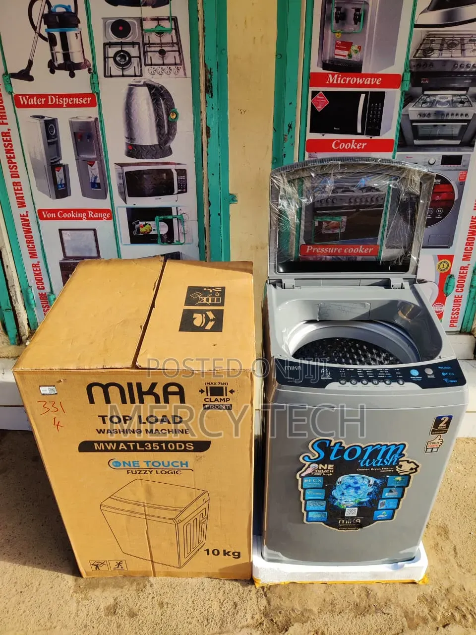 Mika 10kg Fully Automatic Top Load Washing Machine