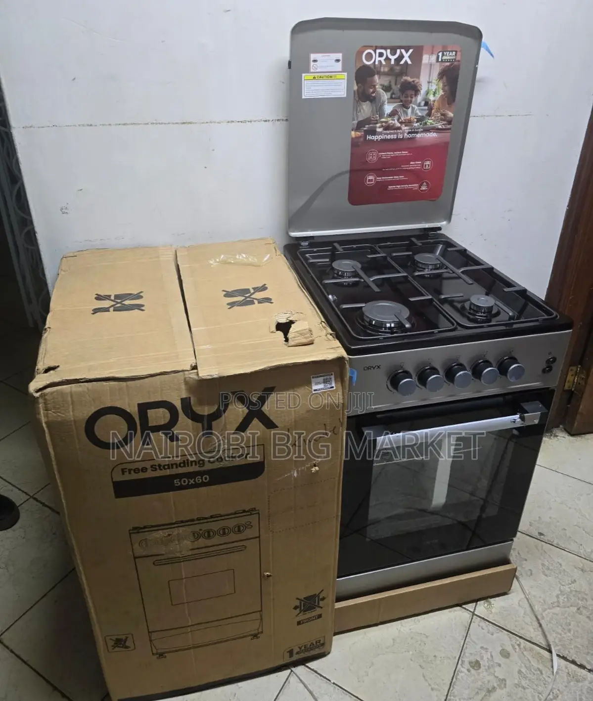 Mika Oryx Full Gas Standing Cooker