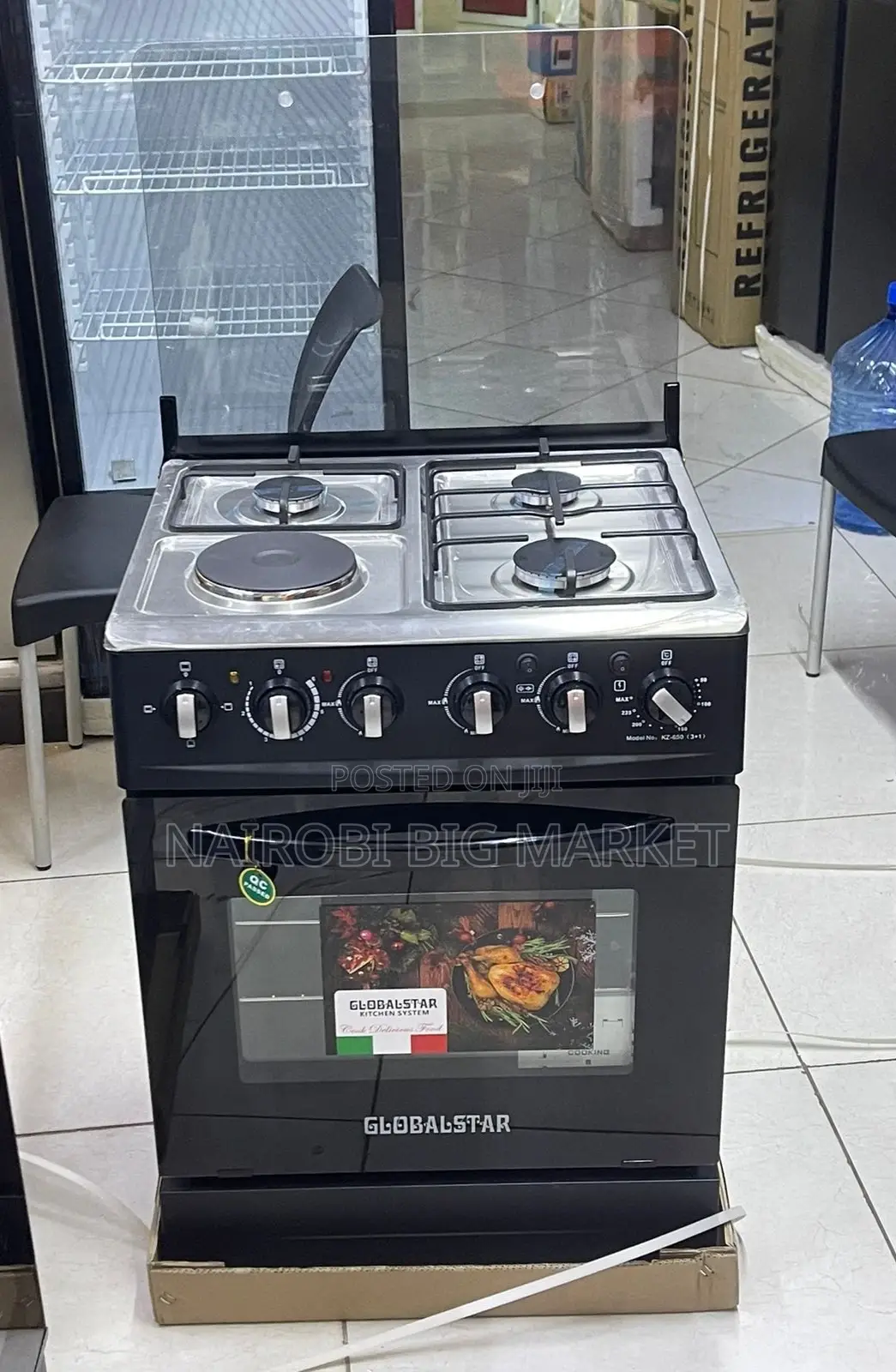 60*60 Globalstar Jet 3+1 Standing Cooker With Electric Oven