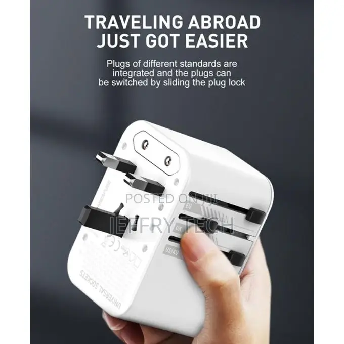 Ldnio Z6 3 Usb Ports 65w Gan Travel Adapter