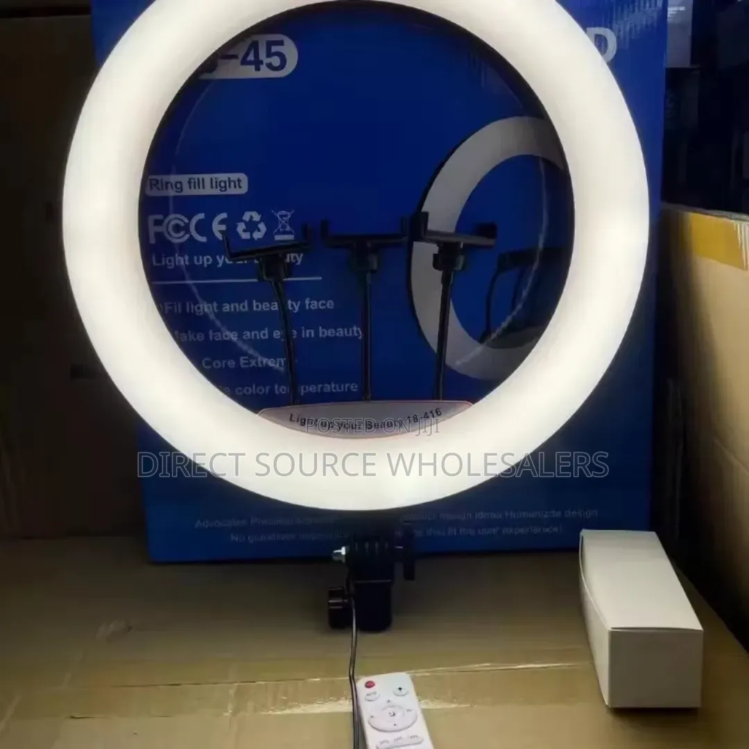 Studio 18-inch Ring Light With Phone Holder Tripod