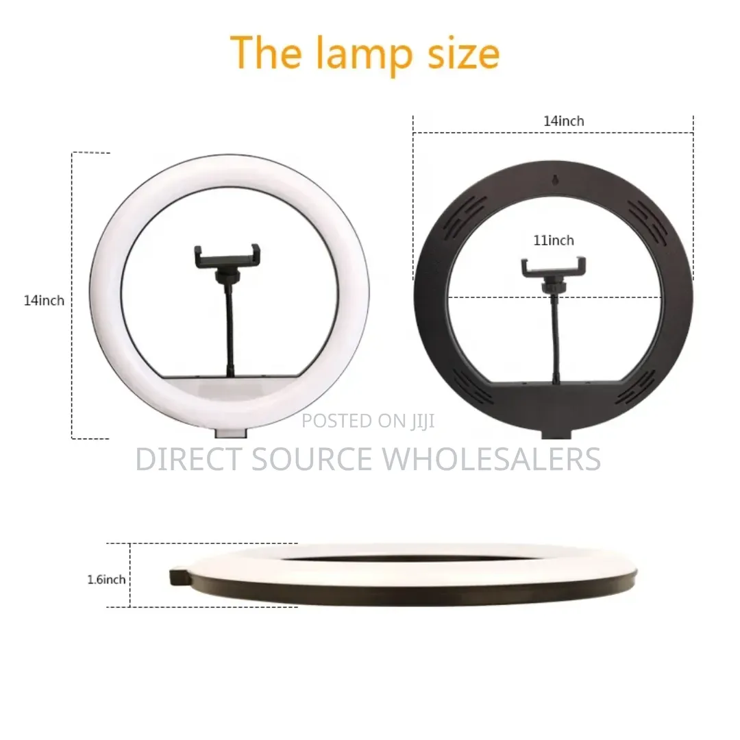 Photography Ring Light With Heavy-Duty Tripod Stand 18" Led Ring Light