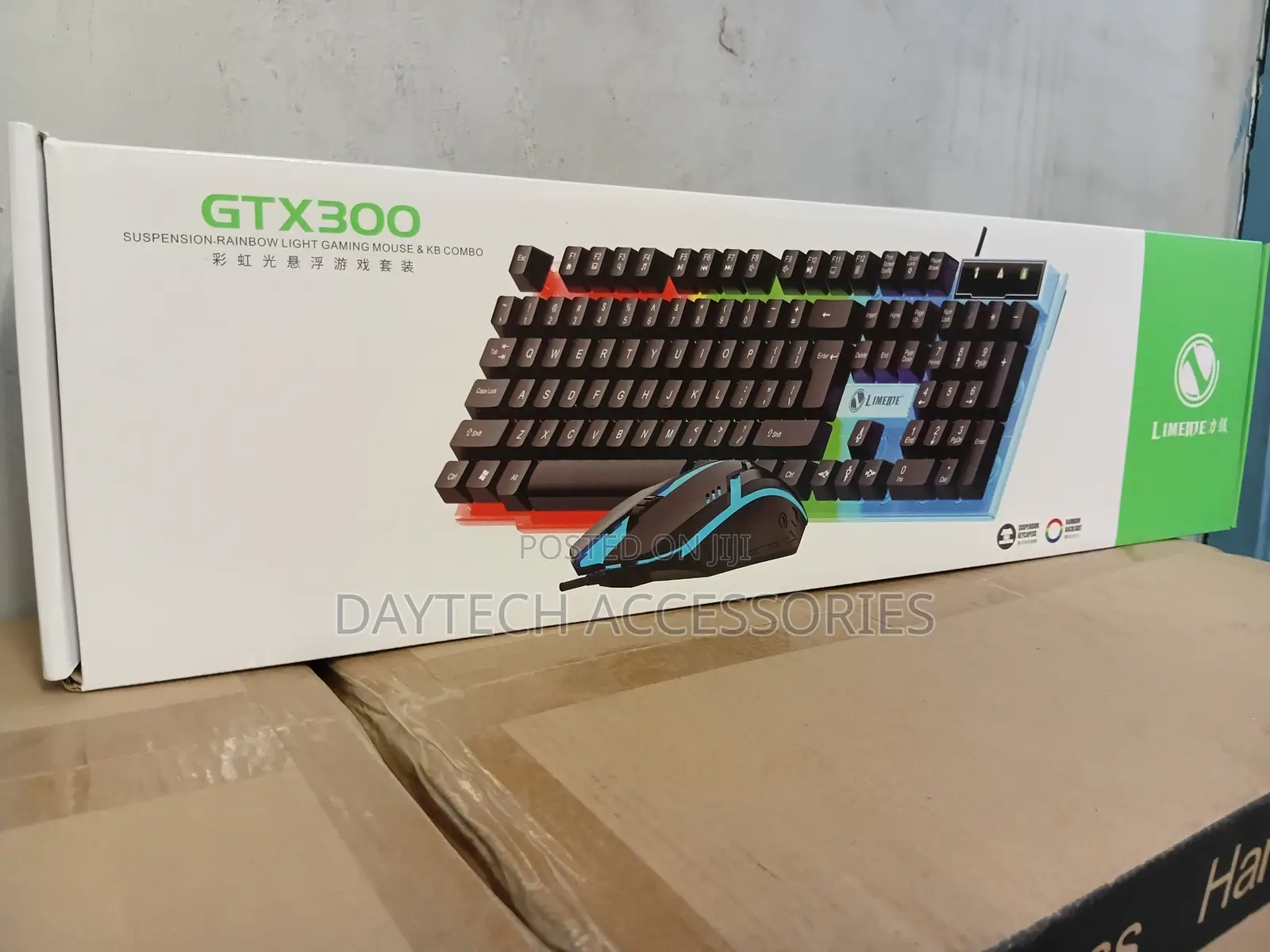Limeide Gtx300 Mechanical Feel Wired Gaming Keyboard and Mouse Combo
