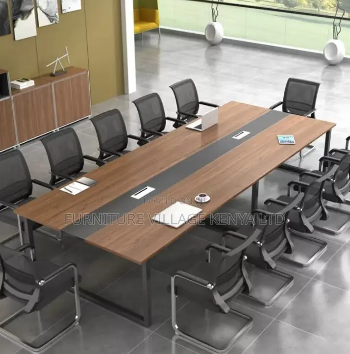 Modern Durable 10-Person Rectangular Meeting Table