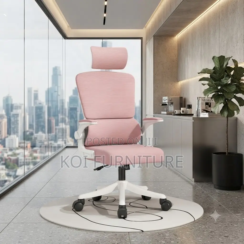 Office Chairs; Orthopedic White-Colored Office Reclining Chairs