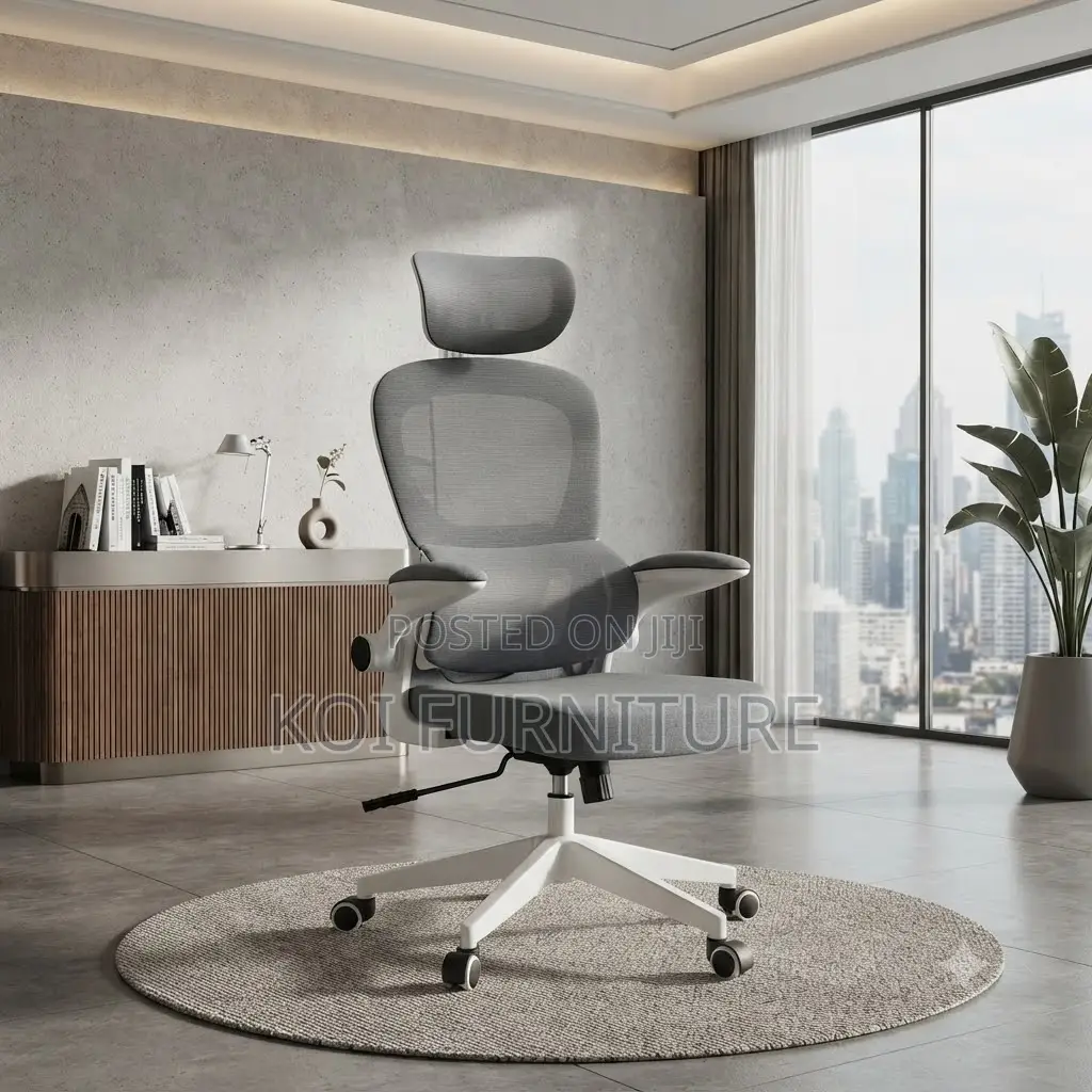 Office Chairs; Orthopedic White-Colored Office Reclining Chairs