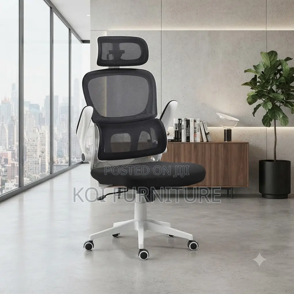 Office Chairs; Orthopedic White-Colored Office Reclining Chairs