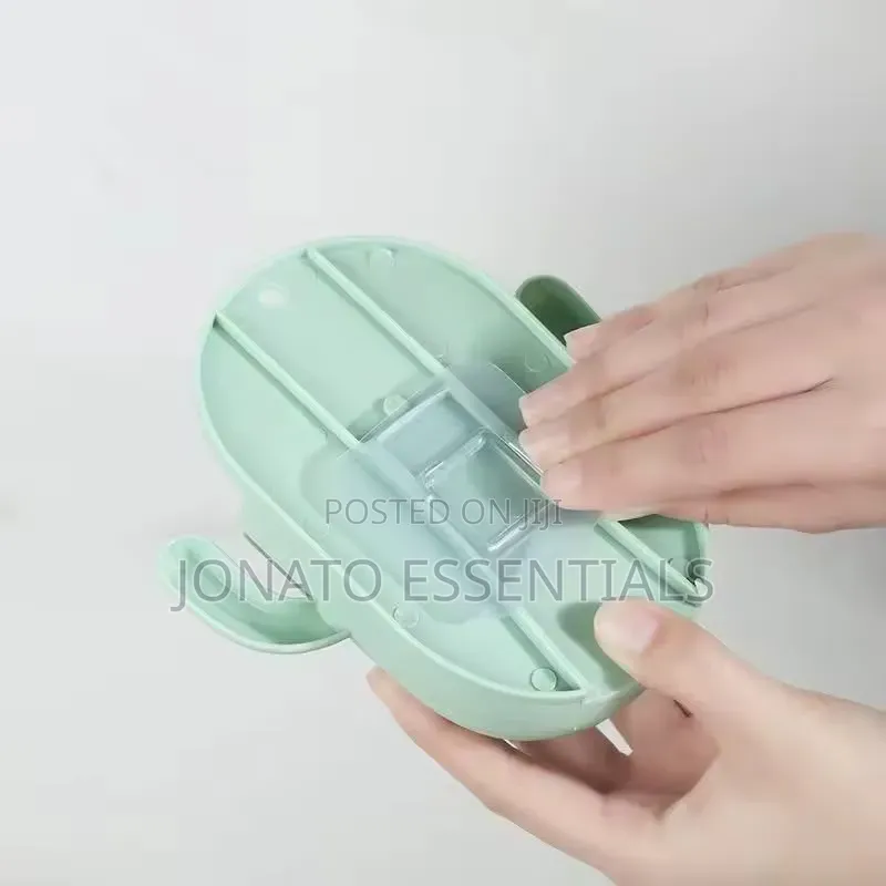 Wall Mounted Toothbrush Holder Makeup Organizer (No Drilling)