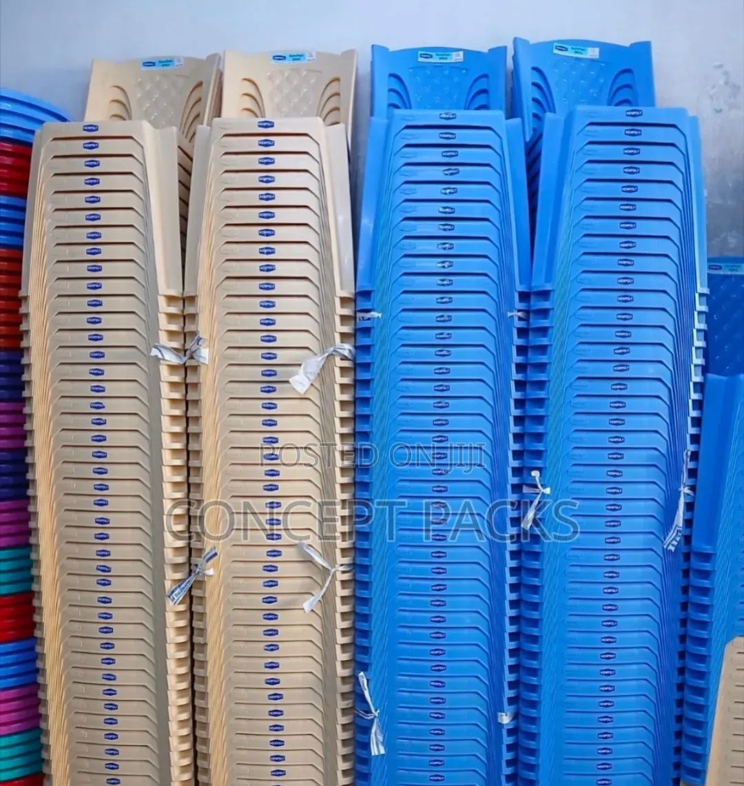 Plastic Kenpoly Armless Chairs.