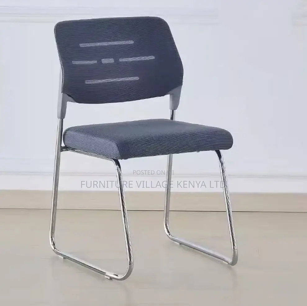 Modern Black Mesh Waiting Seat for Office