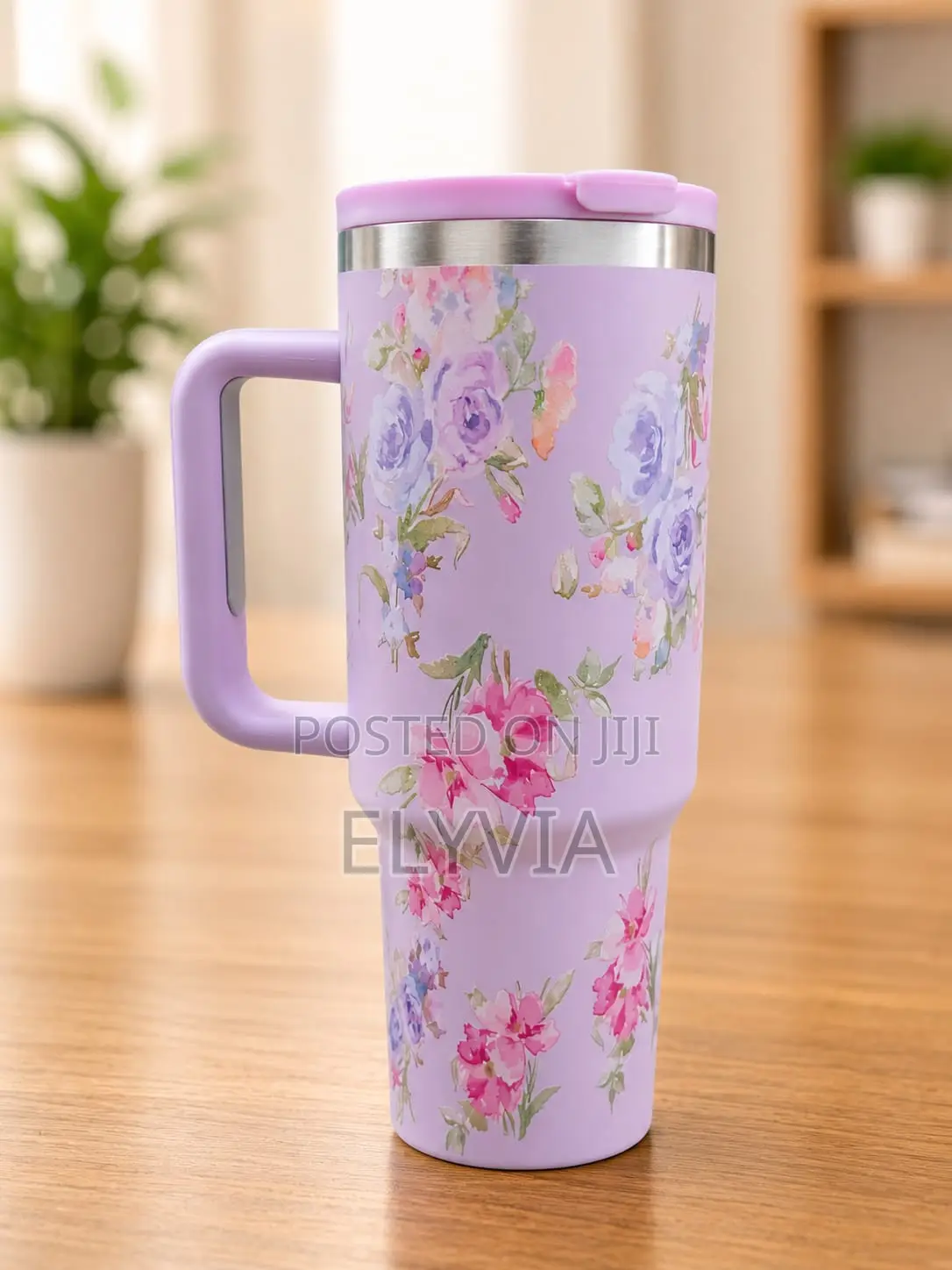Flowered Stanley Mug