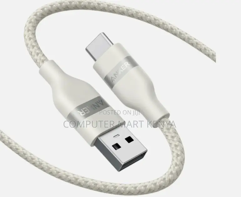 Anker 322 Usb-a to Usb-C Cable (6ft Braided) White