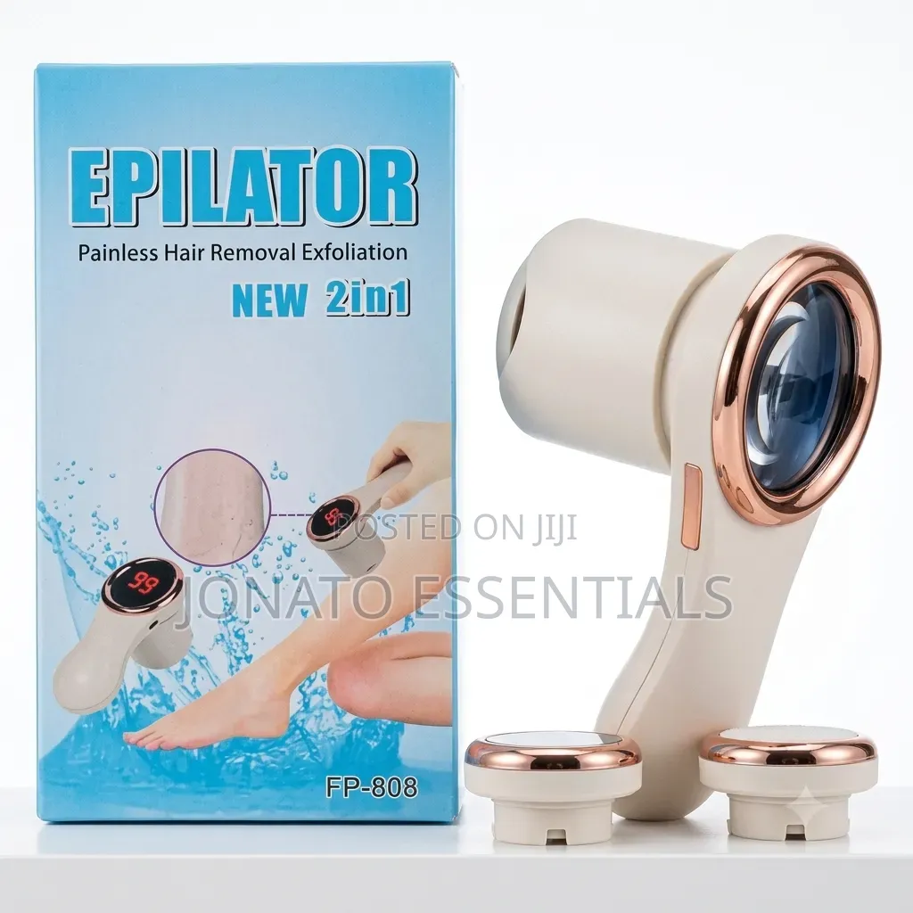 2-in-1 Painless Hair Remover and Electric Foot Callus Grinder