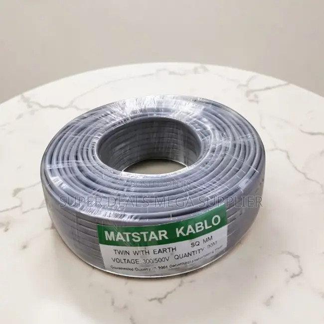 Maintenance Free 1.5mm Twin With Earth Electrical Wiring Cable PVC