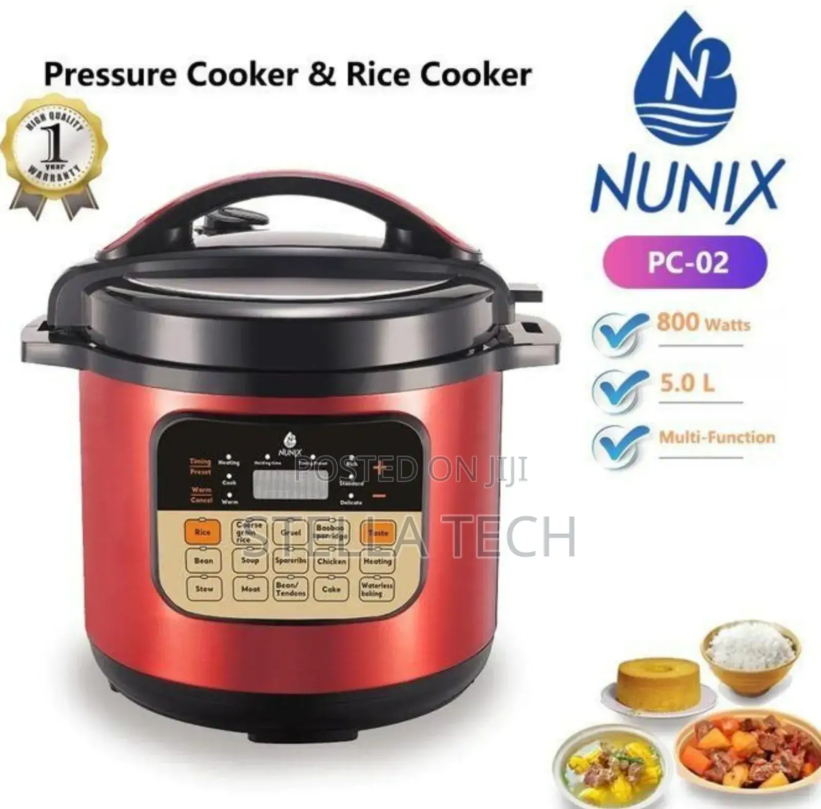 Nunix Pc- Electric Pressure Cooker