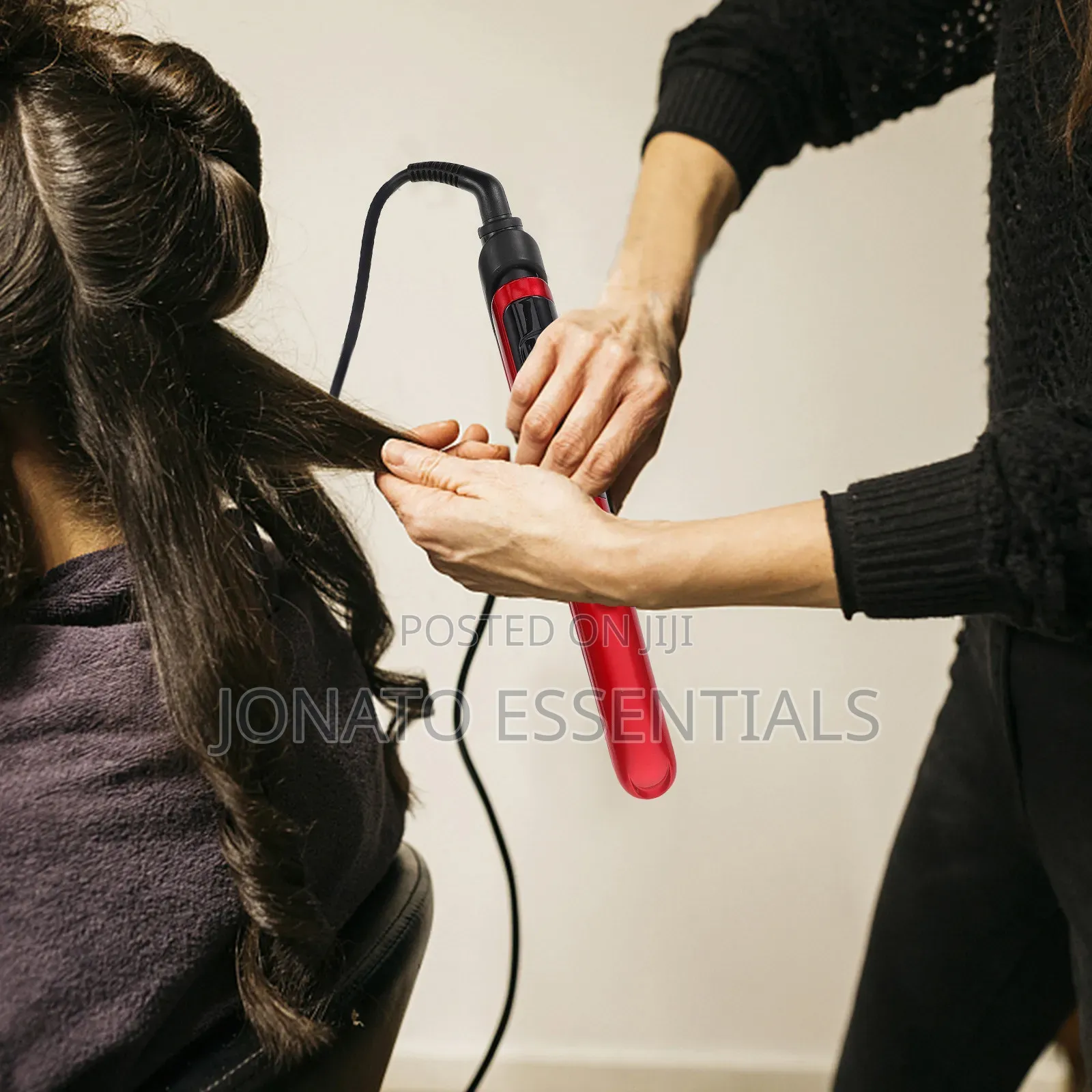 Ceramic Hair Straightener and Curler Flat Iron Temperature Control