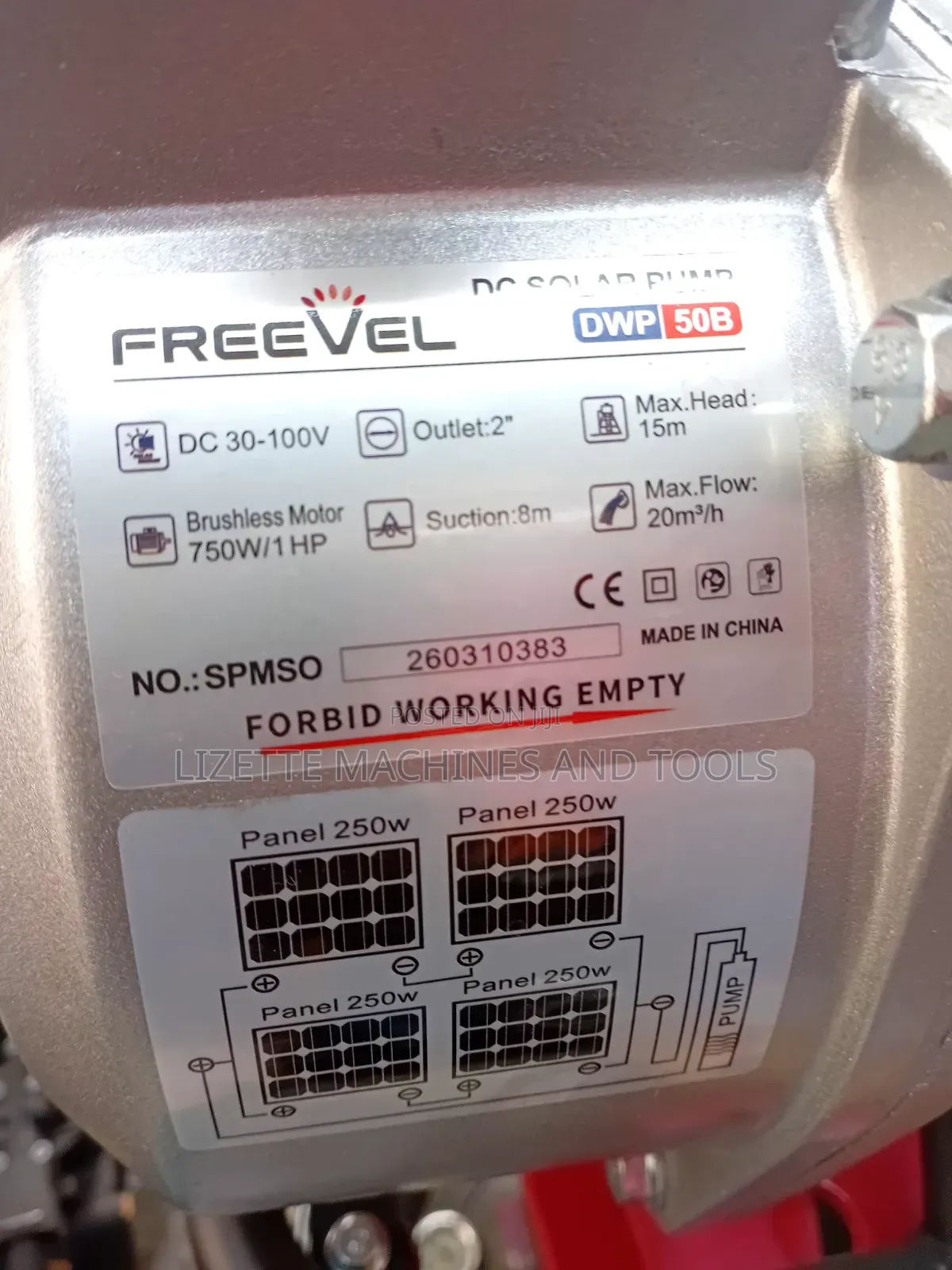 Freevel 2" Brushless Solar Surface Pump