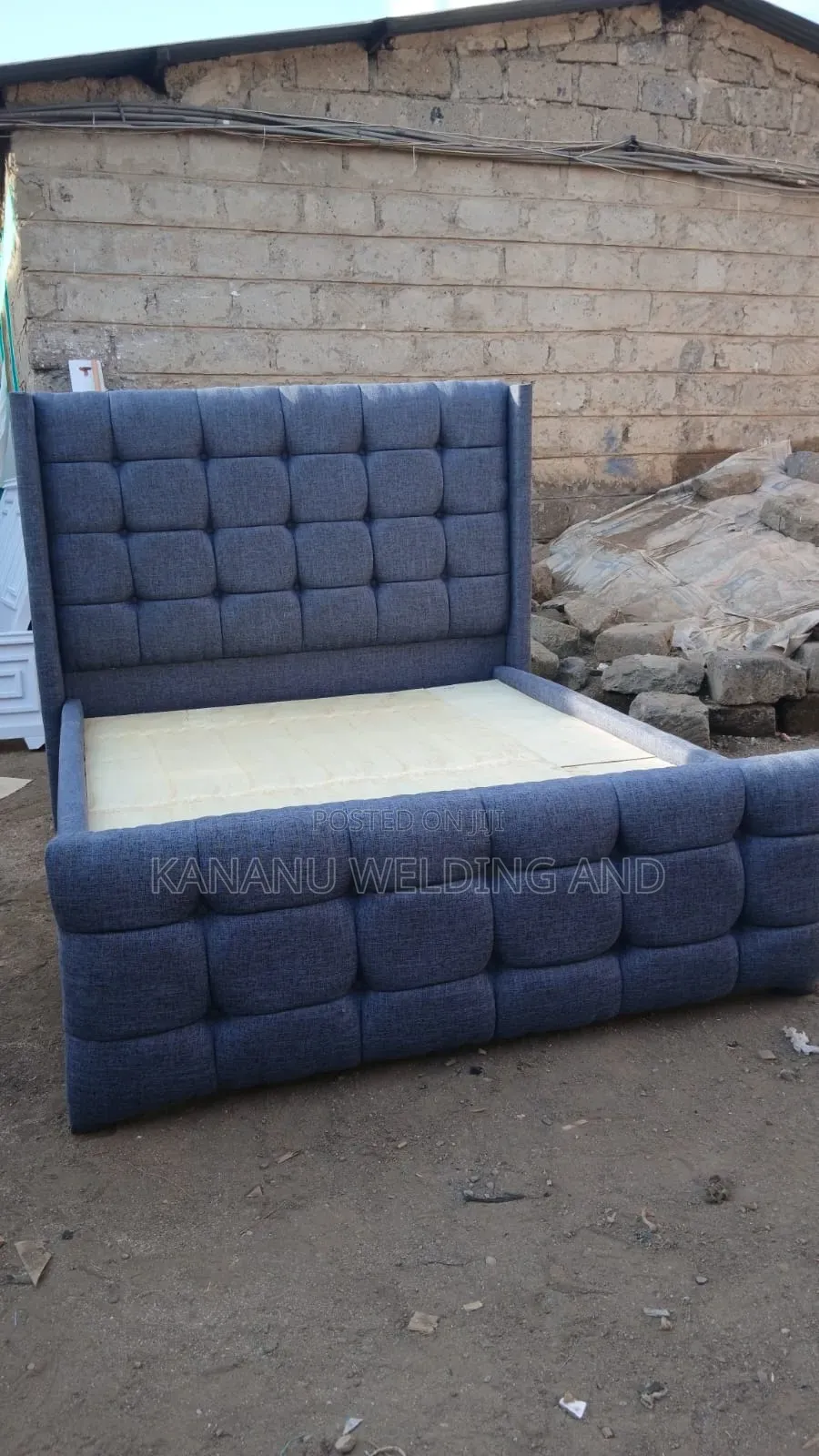 Navy Blue Chester Bed 5*6