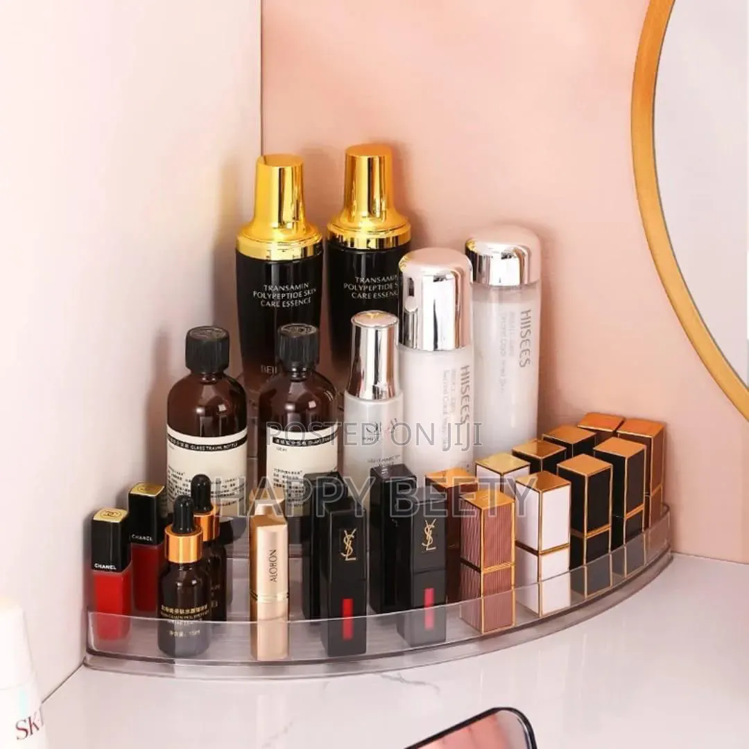  3 Layer Acrylic Cosmetic Corner Organizer/ Kitchen Spice Organizer
