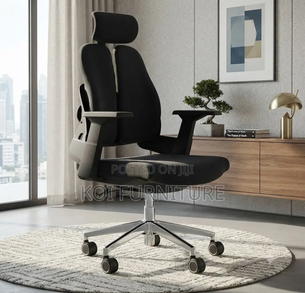 Office Chairs; Dual Backrest Orthopedic Lap Tec A23-Black