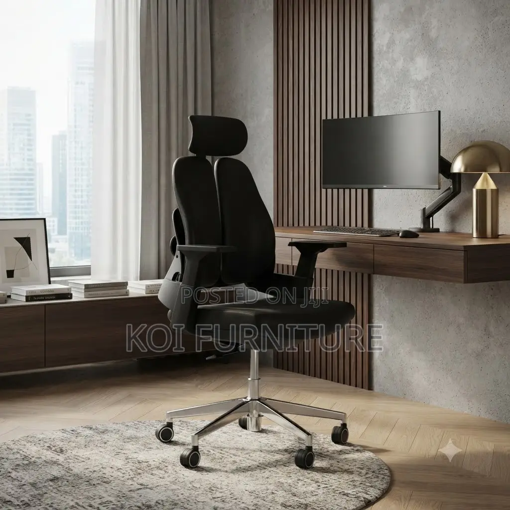 Office Chairs; Dual Backrest Orthopedic Lap Tec A23-Black